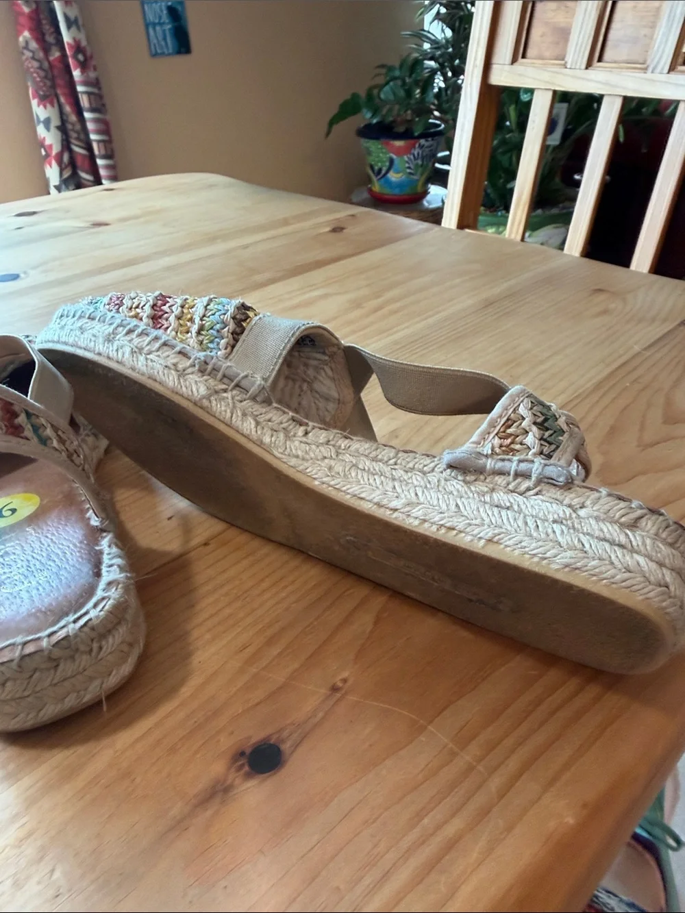 Multicolor Woven Espadrille Slingback Flats - Women